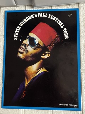 Stevie Wonder s Fall Festival Tour Souvenir Program 1974 Taurus Prod Collectible