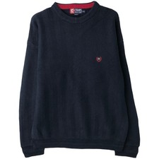 Used Ralph Lauren CHAPS herringbone cotton knit sweater size L men's 