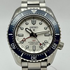 Unused SEIKO PROSPEX SBEJ029 GMT Diver Scuba 300m Blue White 1968 Heritage Watch