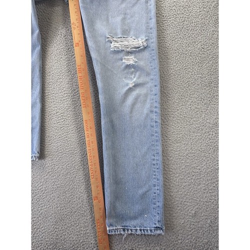 Vintage Levis 501 Jeans Mens 34x34 Fits 33x32 Denim Button Fly Distressed Y2K - Picture 6 of 16