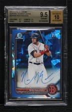 2022 Bowman Sapphire Edition Chrome Prospects Niko Kavadas BGS 9.5 Auto 0vg0