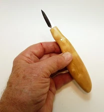 Davis Bros. Collectible Handmade GLK #9 Woodcarving & Whittling Detail Knife