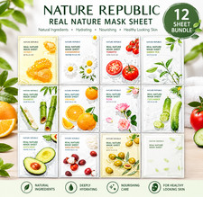  Nature Republic Real Nature Mask Sheet Bundle 12ea   FREE GIFT 