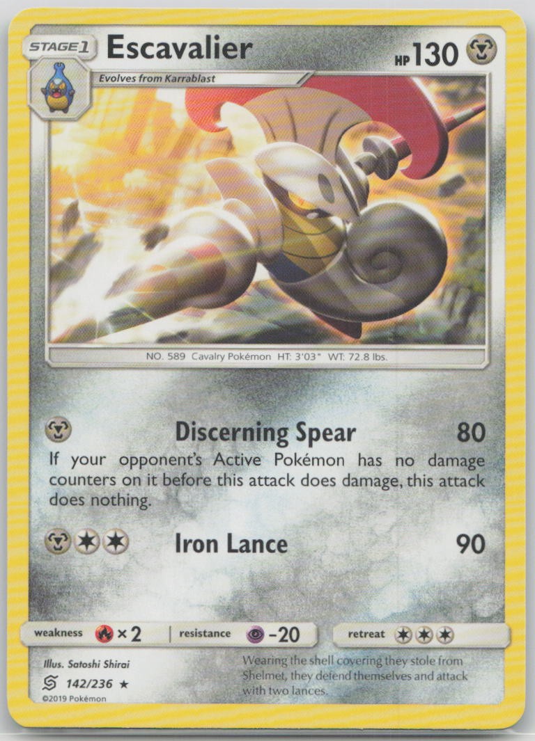 Escavalier 142/236 SM - Unified Minds Pokemon NM English