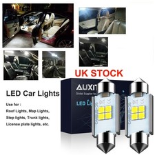 AUXITO 2PC 36MM Interior Lamp 3020 8SMD LED Festoon Dome Car Auto Light Bulb UK