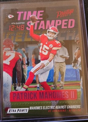 2021 Panini Prestige - Time Stamped Patrick Mahomes 03/50 - DAMAGED