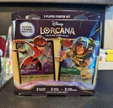 Ravensburger Disney Lorcana 2-Player Starter Set Box Mrs. Incredible Buzz 2023