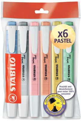 STABILO Textmarker swing cool PASTEL 6er Ecopack