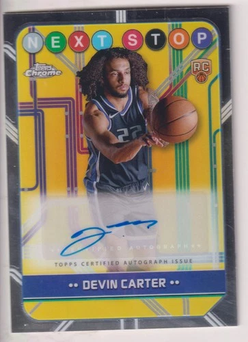 DEVIN CARTER 2024-25 TOPPS CHROME BASKETBALL AUTOGRAPH AUTO CARD #NSS-DC