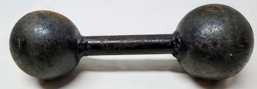 Vintage / Antique 15lb Globe Ball Barbell