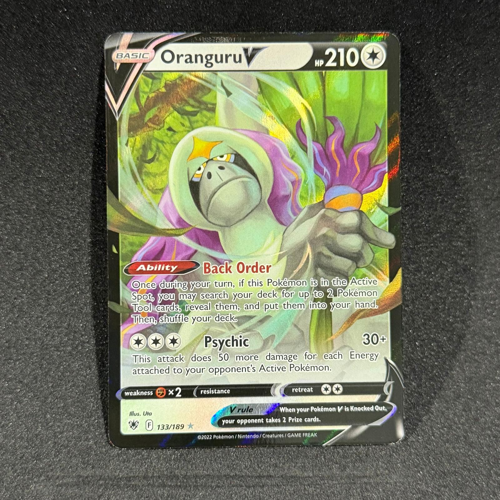 ORANGURU V 133/189 Holo V Rare Astral Radiance Pokemon NM/M NM/M