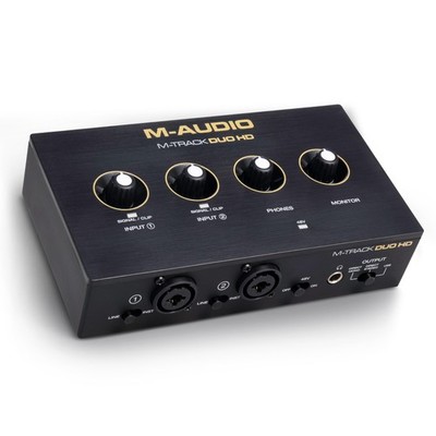 M-AUDIO M-Track Duo HD Audio Interface 24bit 192kHz Interface, Black