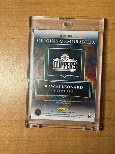 2023-24 Panini Origins - Origins Memorabilia Kawhi Leonard #OM-KAW (MEM) - Picture 2 of 2