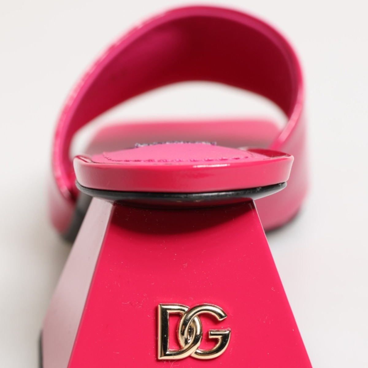 DOLCE & GABBANA Shoes Pink Open Toe Block Heel Mules Sandals EU36