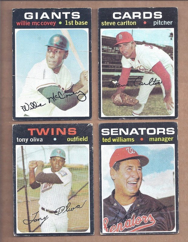 1971 Topps BASEBALL CARD STARTER SET LOT OF 100 DIFFERENT w STARS 4 HOF McCOVEY