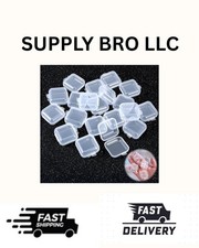 Yuanchu 20Pcs Clear Small Plastic Storage Containers, Mini Anti Oxidation Transp