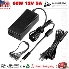 DC 12V 5A Power Supply for CCTV Security Camera DVR Swann Lorex Defender 8 Split