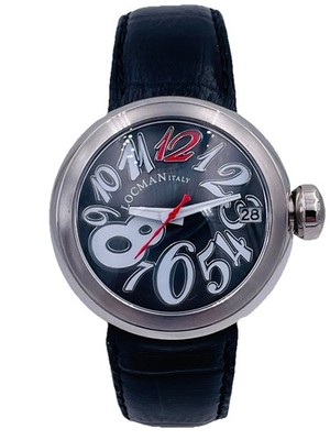Locman Allround Uhr 38mm 340KKW/290 Leder/Stahl sehr reduziert neu