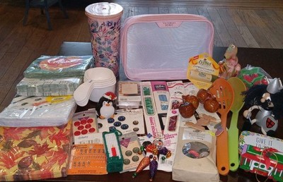 grandma junk drawer lot Crafts Vera Bradley Victoria's Secret Lot of 40+ items