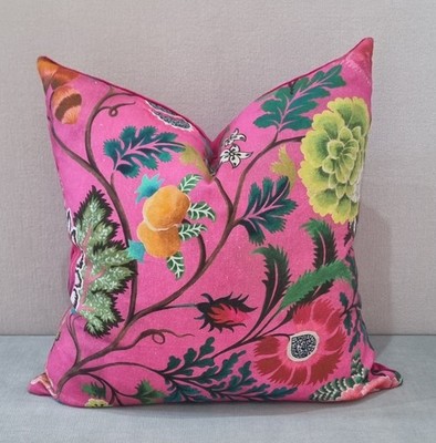 Designers Guild Kissenbezug Brocart Decoratif Cerise Stoff 50x50 cm
