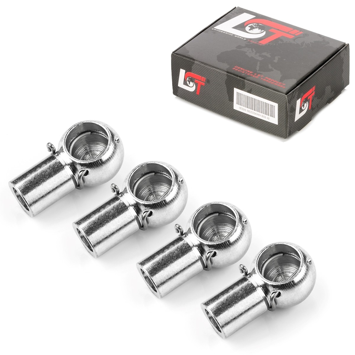 4x Ball head receptacle M8 ball socket 10mm gas spring DIN 71805 for LANCIA