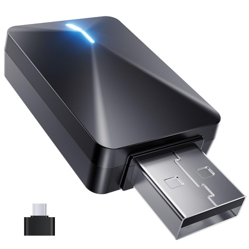 Wireless CarPlay Adapter for Factory Wired Cars (2018-2024) No Delay & Auto C... - 第 1/7 張圖片