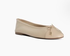 DUNE LONDON HALIAH BALLERINA SHOES WHITE BEIGE PUMPS SIZE 5 EU 38 RRP £60.00
