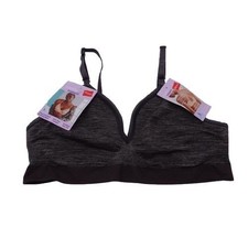NEW Hanes ComfortFlex Seamless T-Shirt Bra Black Size M MHG795
