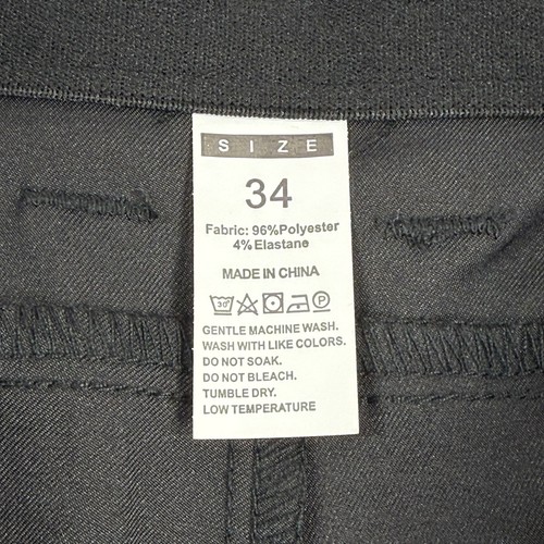 PULI Men's Golf Dress Shorts 34 Black Flat Front 7" Lightweight Quick Dry UPF 50 - Picture 4 of 18