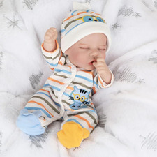Lifelike Reborn Baby Dolls - 12 Inch Full Body Vinyl Realistic Baby Doll