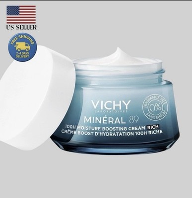 VICHY Mineral 89 100HR Moisture Boosting Cream RICH | Hyaluronic Acid 50ml