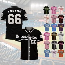 Custom Personalized Name Baseball Jersey