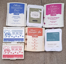 Stampin' Up Classic Pads Lot of 7 Close To My Heart, Co-Motion Ink Pads