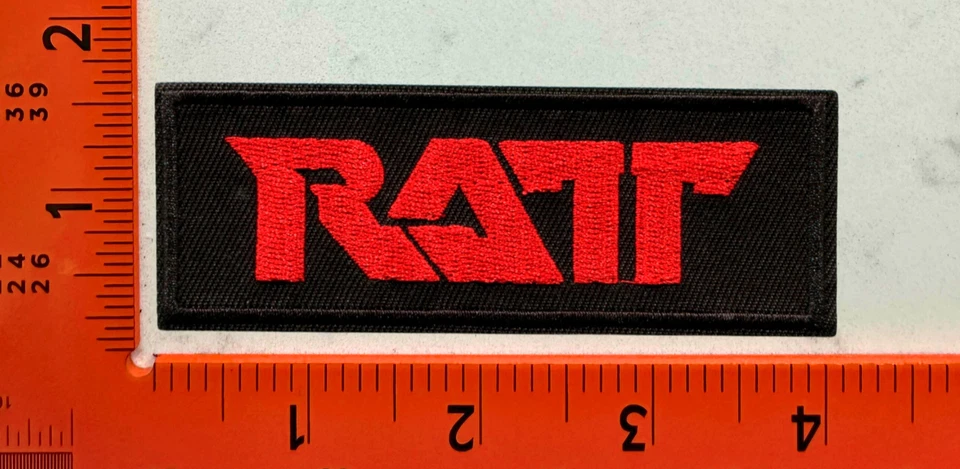 Ratt Logo Embroidered Iron-On Band Patch Rock Metal Jacket Hat