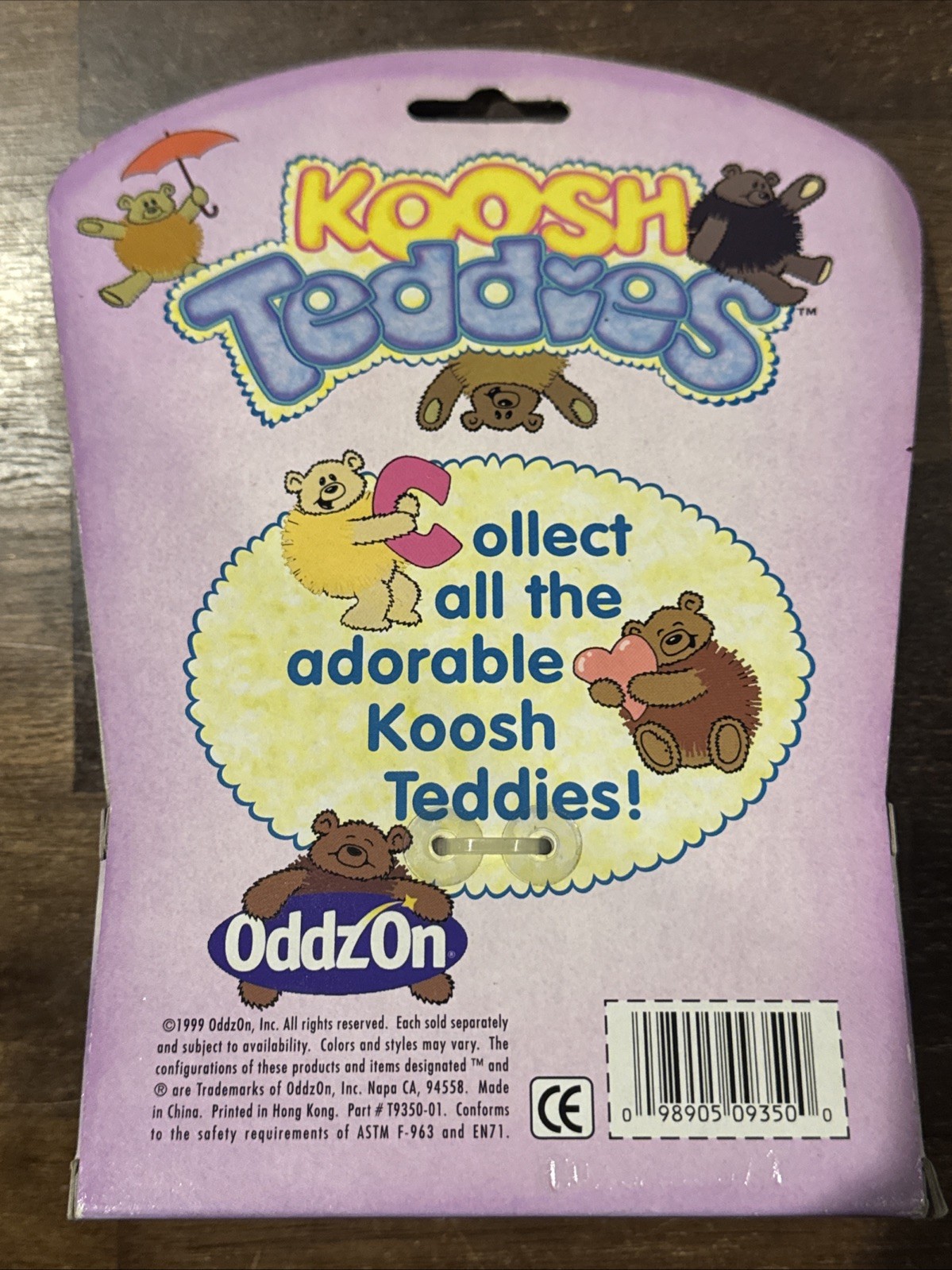 1999 Koosh Teddies Teddy Bear by OddzOn Truffles NOS Bigelow