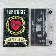 Live  Let Die by Guns N' Roses Cassette Single, 1991 Good