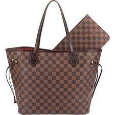 Louis Vuitton Monogram Damier Ebene Neverfull MM Shoulder Bag Tasche