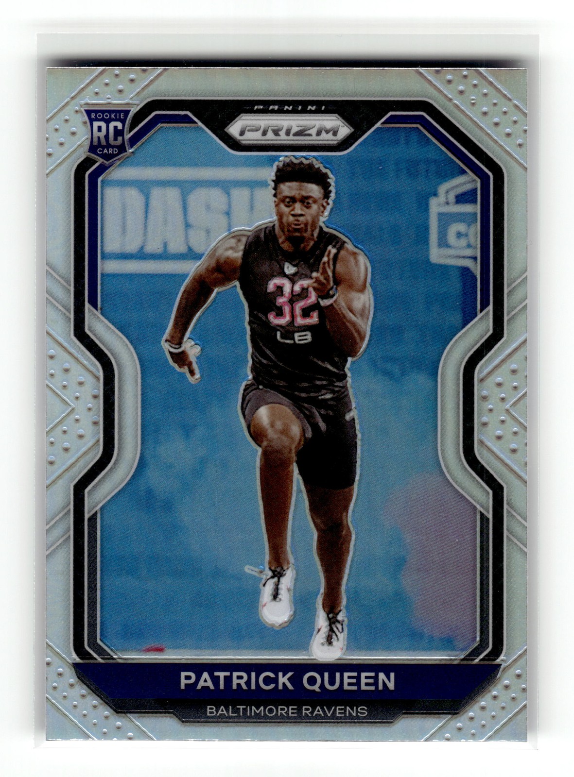 Patrick Queen 2020 Panini Prizm #381 Rookie Baltimore Ravens Silver RC