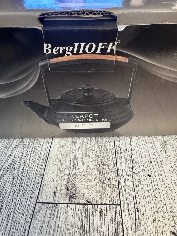 Nueva en caja tetera de hierro fundido BergHOFF NEO con colador Foto 3 de 4