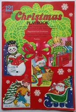 Vintage 1970s Christmas Playbook Punch Out Paper Doll Toy Cards Tags Book Fuld