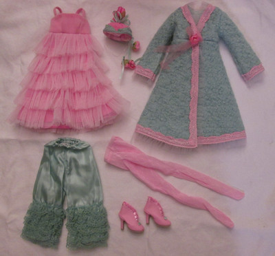 Charming Miette Tonner Wilde Imagination Doll Outfit Chic Teal Pink Dress Shoes