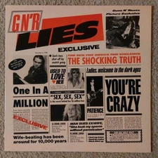 Guns N' Roses: G N' R Lies 1988 Geffen Records Import Club Vinyl LP OIS EX/VG+ 