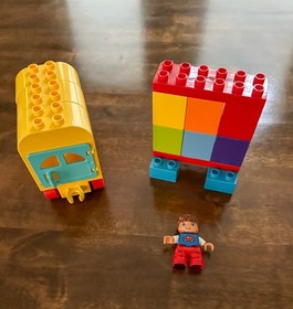 LEGO DUPLO 10603 My First Bus and 10847 My First Number Train - 2 Complete Sets