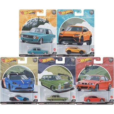 Hot wheels 1:64 Car Culture Set of 5 Auto Strasse BMW Lamborghini