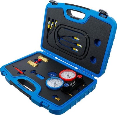 Monteurhilfe R744 CO2 Klimaanlage Druckuhr Manometer 0-16MPa Kältemittel R-744