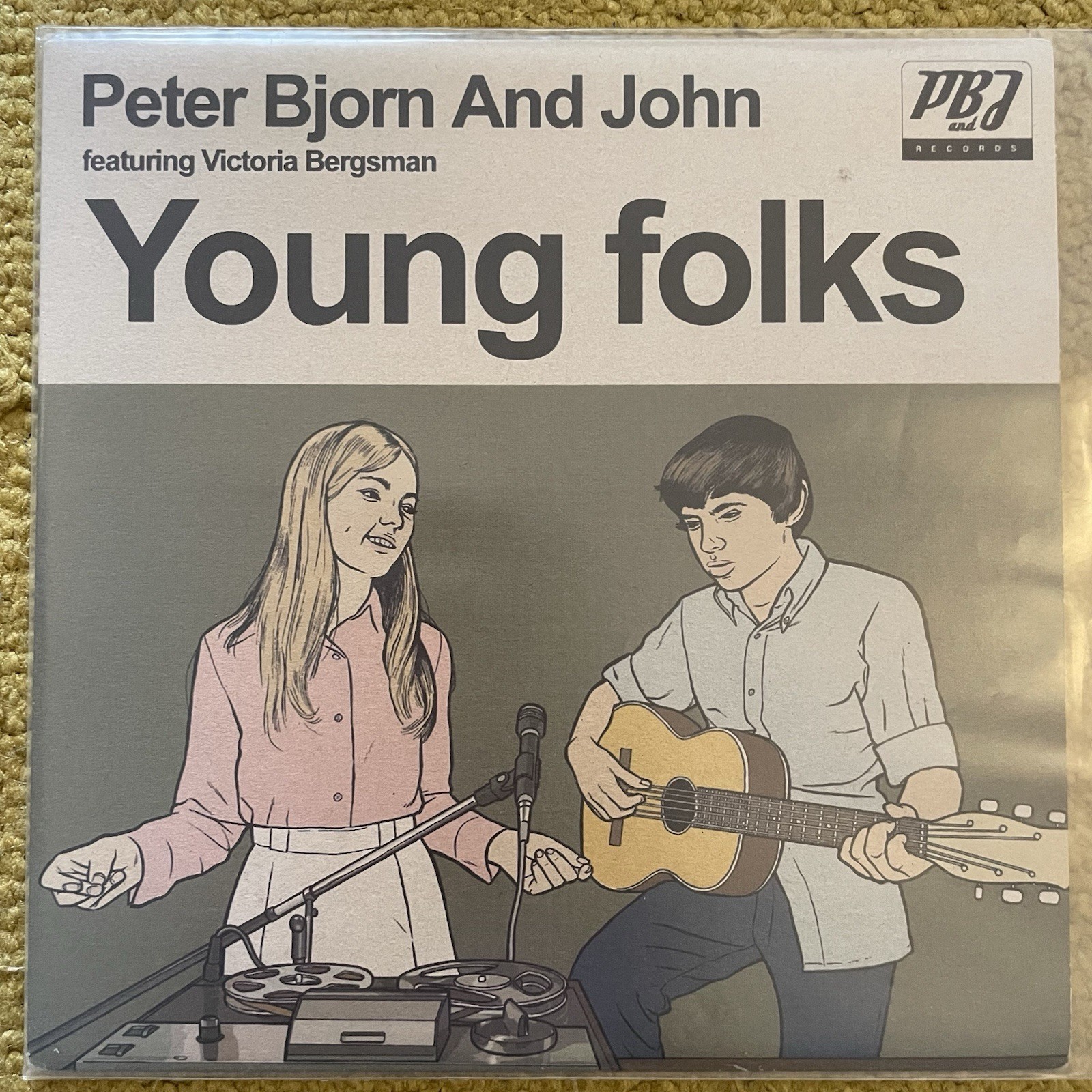 Peter Bjorn And John Young Folks Vinyl Record 7” single VG+