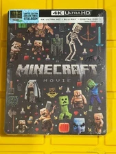 A Minecraft Movie (2025) (4K UHD + Blu-ray + Digital) Steelbook Sealed  ✅