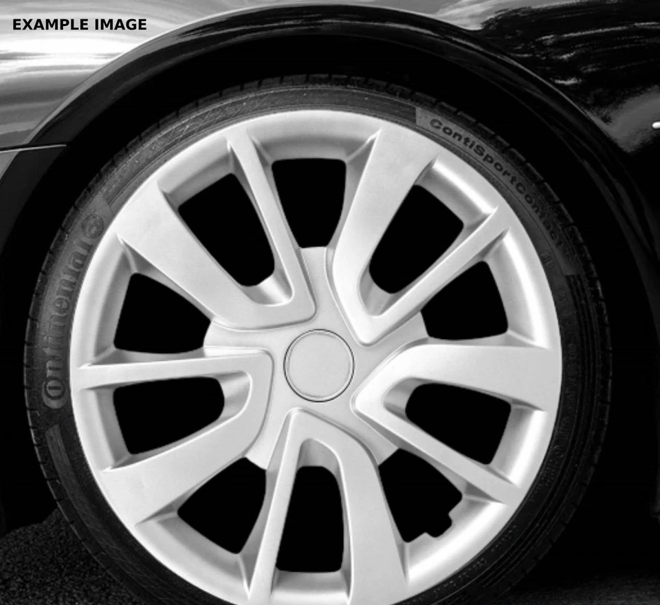 Juego de 4 tapacubos de 15" para protector de cubierta de rueda completa plateado para Subaru Foto 3 de 4