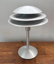 Art Deco Style Machined Brushed Spun Aluminum Desk Lamp Donovan Lighting
