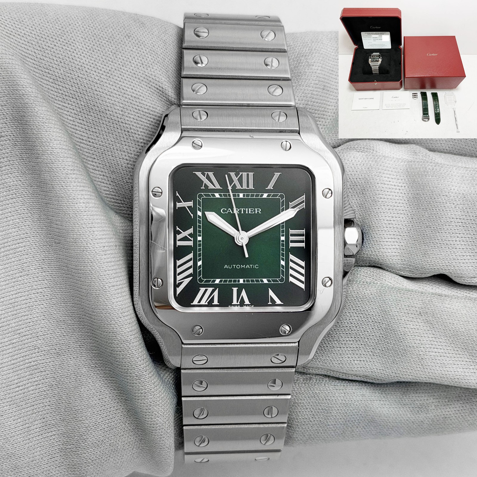 Cartier Santos Medium WSSA0061 Steel Paper